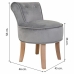 Panca Alexandra House Living Grigio Velluto Gomma 46 x 58 x 45 cm