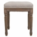 Banqueta Alexandra House Living Beige Goma Madera 41 x 48 x 41 cm