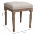 Banqueta Alexandra House Living Beige Goma Madera 41 x 48 x 41 cm