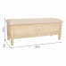 Banqueta Alexandra House Living Beige Esponja Madera de abeto 43 x 48 x 120 cm