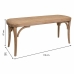 Panca Alexandra House Living Marrone Rattan Legno d'albero della gomma 37 x 47 x 110 cm