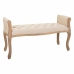 Banqueta Alexandra House Living Crema Madera de caucho 48 x 60 x 113 cm