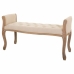 Banqueta Alexandra House Living Crema Madera de caucho 48 x 60 x 113 cm