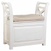 Banqueta Alexandra House Living Branco Madeira 33 x 73 x 72 cm