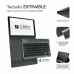 Teclado Bluetooth con Soporte para Tablet Subblim SUBKT3-BTL200 Negro Qwerty Español