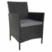 Juego de muebles Alexandra House Living Negro 9 Piezas