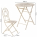 Ensemble Table + 2 Chaises Alexandra House Living Blanc 60 x 75 x 60 cm