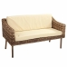 Tafelset met 2 fauteuils Alexandra House Living Bruin Natuurlijk 4 Onderdelen