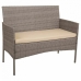 Tafelset met 2 fauteuils Alexandra House Living Grijs 4 Onderdelen