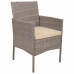 Tafelset met 2 fauteuils Alexandra House Living Grijs 4 Onderdelen