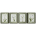 Schilderij Home ESPRIT Groen Beige Shabby Chic Botanische planten 30 x 2,5 x 40 cm (4 Stuks)