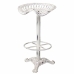 Tabouret Alexandra House Living Blanc Fer 34 x 80 x 44 cm