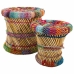 Set of stools Alexandra House Living Bamboo 2 Pieces