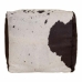 Pouf Alexandra House Living Blanc Noir Cuir 40 x 40 x 40 cm