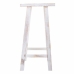 Stool Alexandra House Living White Pinewood 25 x 70 x 35 cm