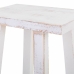 Stool Alexandra House Living White Pinewood 25 x 70 x 35 cm