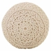 Pouf Alexandra House Living Crème Bambou Éponge Bois MDF 50 x 30 x 50 cm