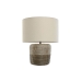 Bureaulamp Home ESPRIT Wit Bruin 50 W 220 V 38 x 38 x 47 cm