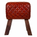 Kruk Alexandra House Living Bruin Leer Mangohout 51 x 30 x 41 cm