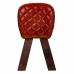 Tabouret Alexandra House Living Marron Cuir Bois de manguier 51 x 30 x 41 cm