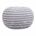 Puff Alexandra House Living Bianco Grigio polistirene 45 x 30 x 45 cm