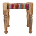 Stool Alexandra House Living Red Wood Thread 38 x 38 x 38 cm