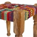 Stool Alexandra House Living Red Wood Thread 38 x 38 x 38 cm