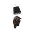 Applique Home ESPRIT Noir Brun foncé Colonial Cheval 220 V 18 x 21,5 x 50,5 cm (2 Unités)