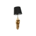 Muurlamp Home ESPRIT Zwart Gouden Paard 220 V 18 x 21,5 x 50,5 cm (2 Stuks)