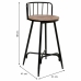 Stool Alexandra House Living Brown Iron Fir wood 41 x 88 x 41 cm