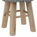 Tabouret Alexandra House Living Gris Bambou Pin Éponge Bois MDF 32 x 44 x 32 cm