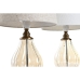 Bordlampe Home ESPRIT Hvid Beige 28 x 28 x 46 cm (2 enheder)