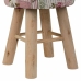 Stool Alexandra House Living Pink Bamboo Pinewood Sponge MDF Wood 32 x 44 x 32 cm