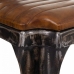 Stool Alexandra House Living Brown Black Leather Iron 53 x 105 x 49 cm