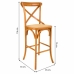 Tabouret Alexandra House Living Rotin Bouleau 53 x 116 x 45 cm