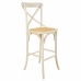 Stool Alexandra House Living White Rattan 53 x 116 x 45 cm