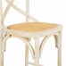 Stool Alexandra House Living White Rattan 53 x 116 x 45 cm