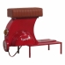 Taburete Alexandra House Living Rojo PVC Cuero Hierro 50 x 75 x 95 cm Moto