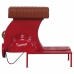 Sgabello Alexandra House Living Rosso PVC Pelle Ferro 50 x 75 x 95 cm Moto