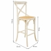 Stool Alexandra House Living White Rattan 53 x 116 x 45 cm