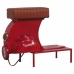 Hocker Alexandra House Living Rot PVC Leder Eisen 50 x 75 x 95 cm Motorrad