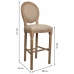 Stool Alexandra House Living Brown Canvas Rubber wood 42 x 121 x 48 cm