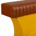 Tabouret Alexandra House Living Jaune PVC Cuir Fer 50 x 75 x 95 cm Moto