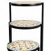 Suporte para Vasos Alexandra House Living Preto Ferro Azulejo 30 x 68 x 30 cm 3 Peças