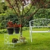 Flower Pot Stand Alexandra House Living White Iron 44 x 44 x 80 cm