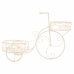 Blumentopfhalter Alexandra House Living Weiß Metall Eisen Fahrrad 30 x 61 x 55 cm