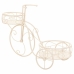 Sous-pot Alexandra House Living Blanc Métal Fer Bicyclette 30 x 61 x 55 cm