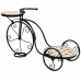 Urtepotteholder Alexandra House Living Sort Jern Flise Cykel 26 x 43 x 67 cm