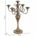 Candelabro Alexandra House Living Oro Ferro 29 x 47 x 29 cm