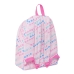 Mochila Escolar Barbie Logomania Rosa Claro 33 x 42 x 15 cm